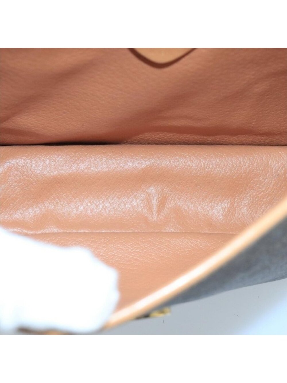 Authentic CELINE Macadam Canvas Circle Shoulder Bag Brown - Picture 2 of 16